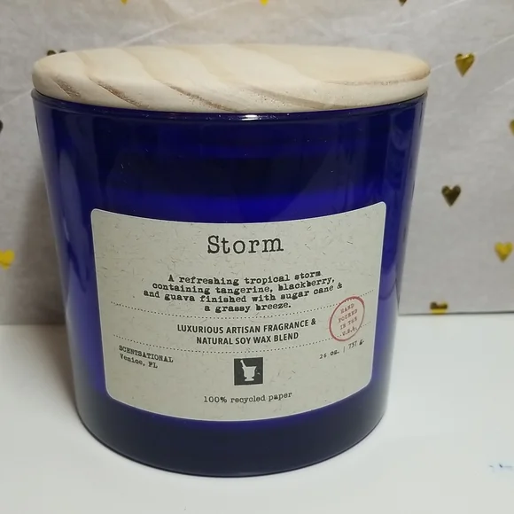Scentsational Accents Brand New Scentsational Storm No6 Candle
